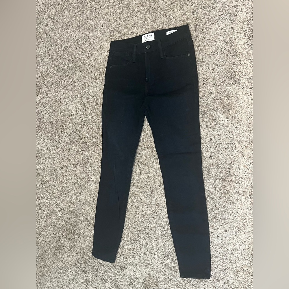 Frame Denim dark wash Le High Skinny Jeans